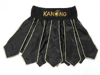 กางเกงมวยไทย กางเกงมวย Kanong : KNS-142 ดำ